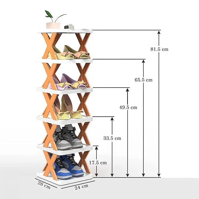 Multi-layer Shoe Rack Stackable Shoes Shelf Space-Saving Shoes Storage Organizer