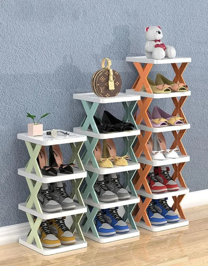 Multi-layer Shoe Rack Stackable Shoes Shelf Space-Saving Shoes Storage Organizer