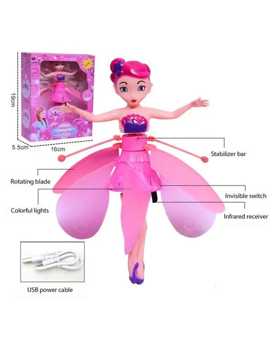 Magic Flying Fairy Princess Doll Flying Fairy Doll Toys for Girls Sky Dancers